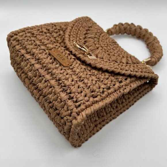 ELLE Raffia Crochet Handbag - Picture 9 of 16